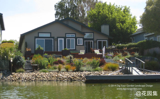 Modern Water-Side Landscape Remodel